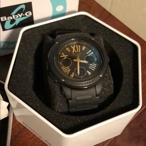 NWT CASIO BABY G BLACK AND GOLD WATCH GSHOCK